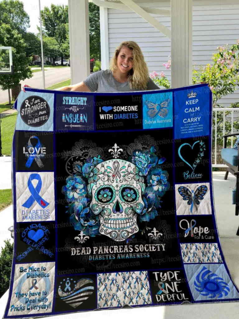 Diabetes Awareness 3D Quilt Blanket