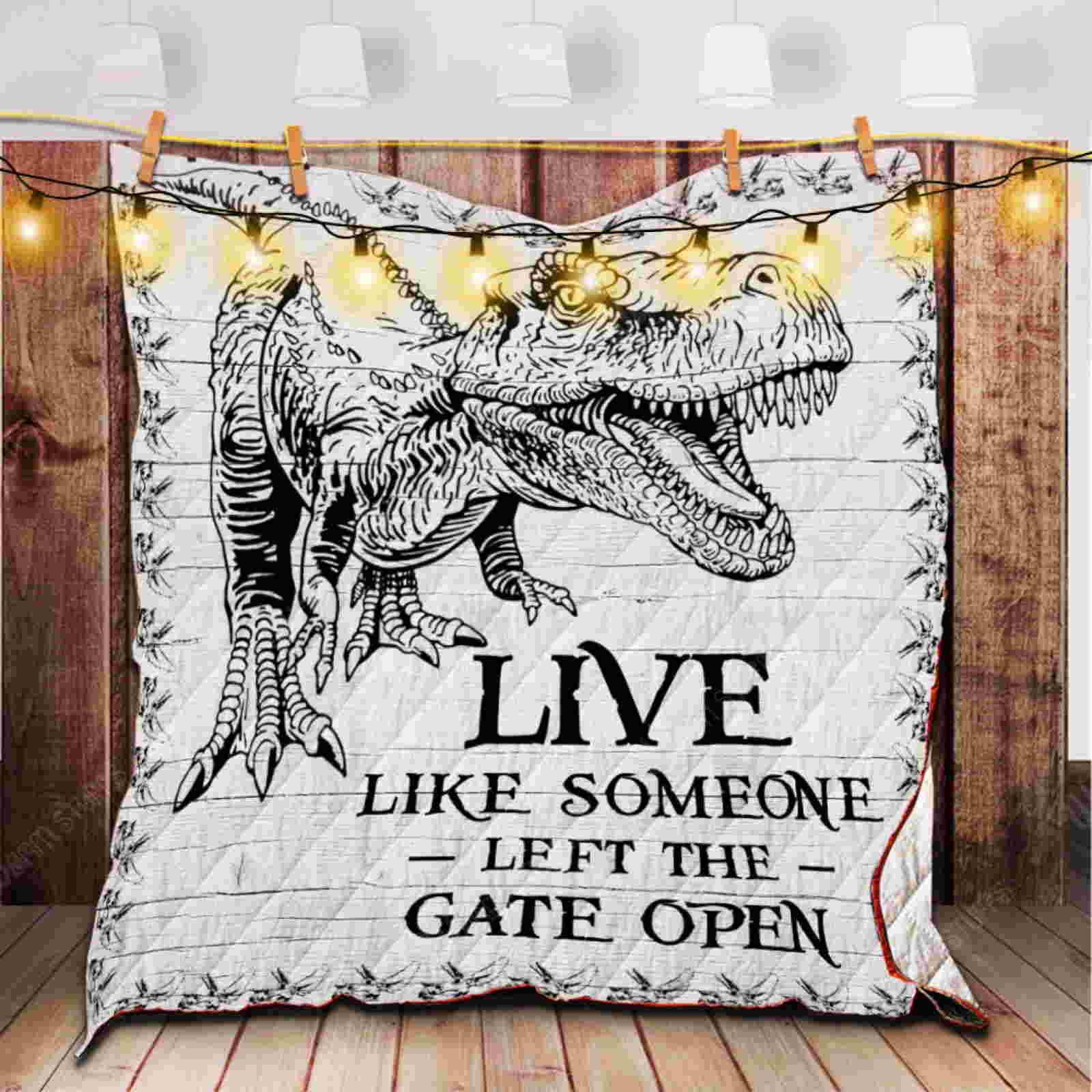 Dinosaur Lb 3D Quilt Blanket