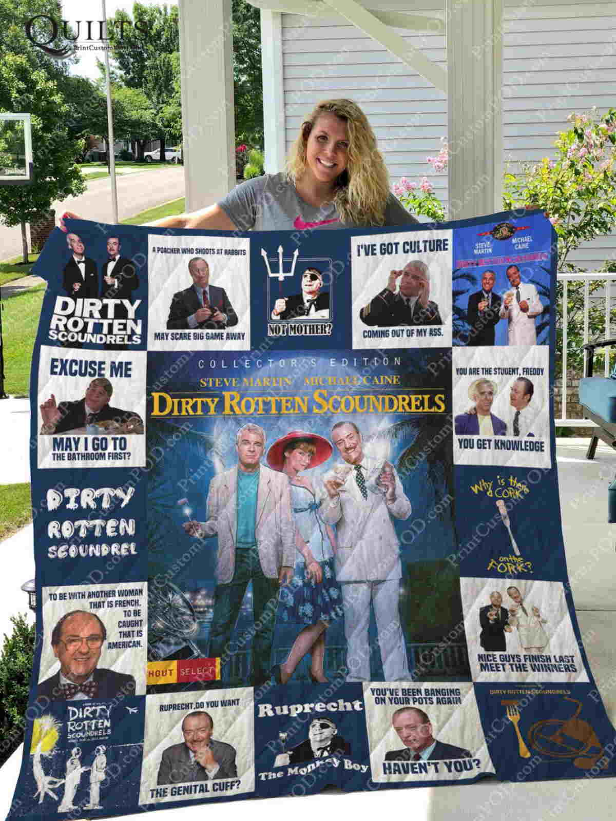 Dirty Rotten Scoundrels 3D Quilt Blanket