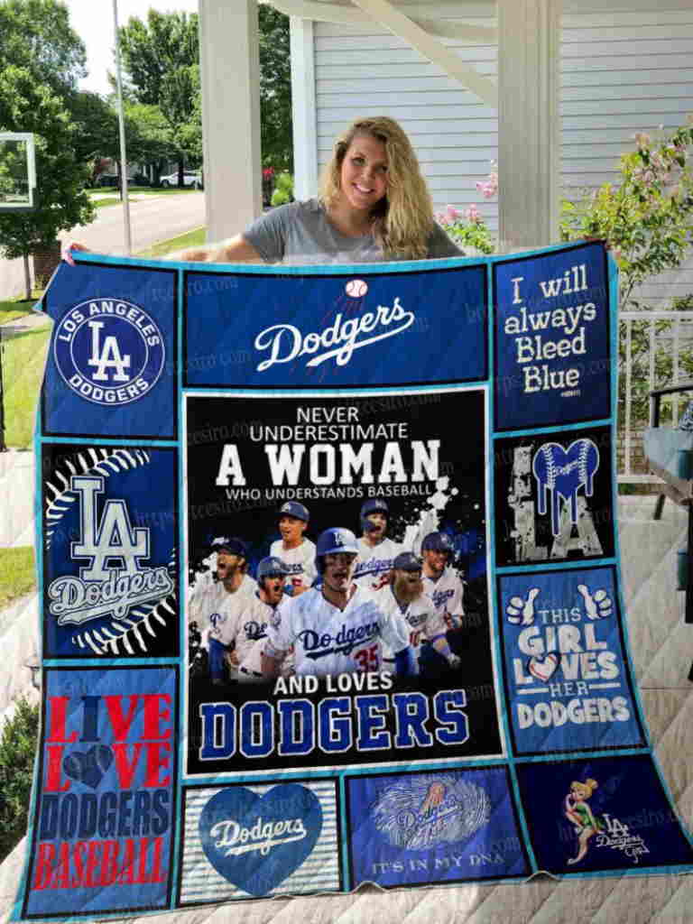 Dodgers Woman 3D Quilt Blanket