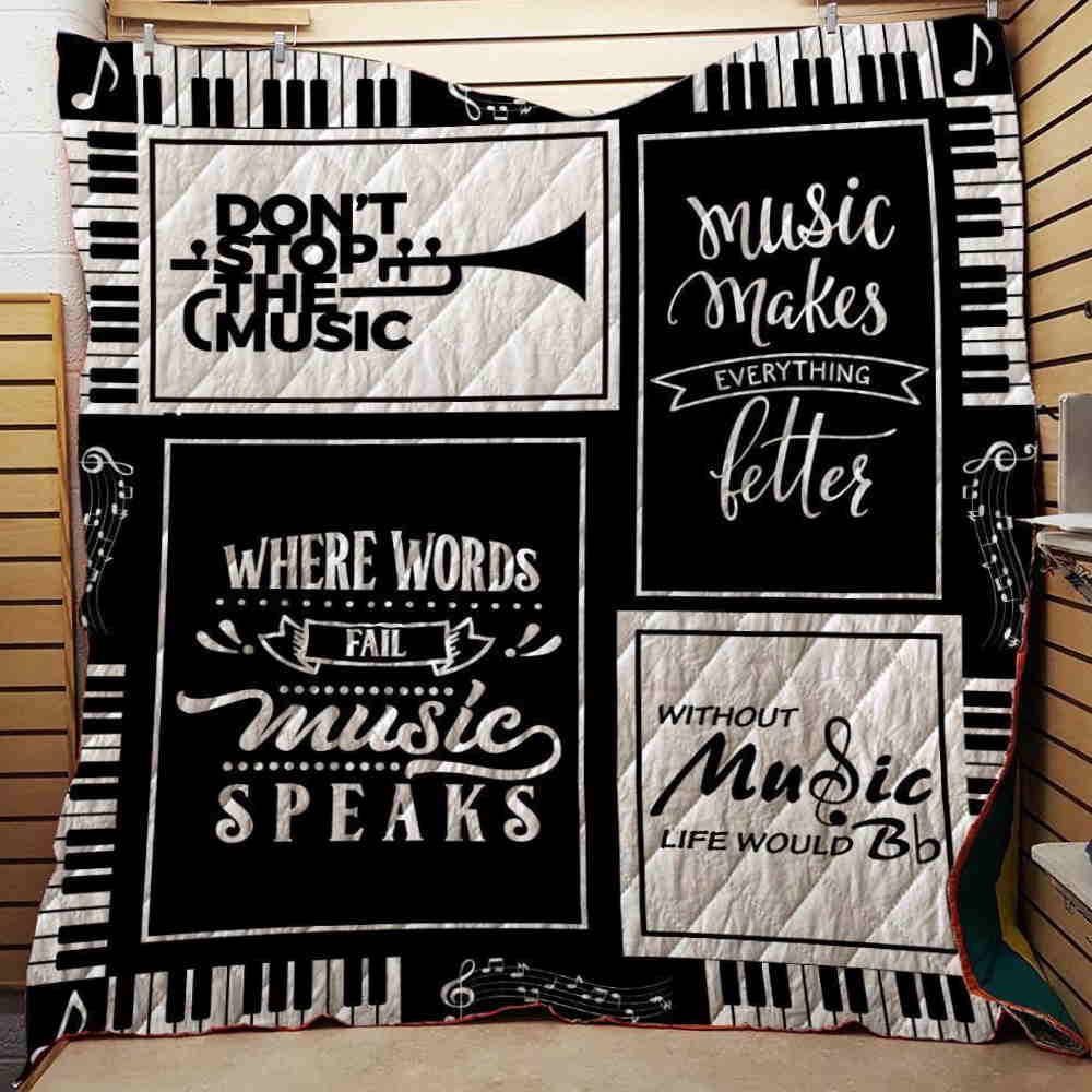 Don’T Stop Music Customize Quilt Blanket