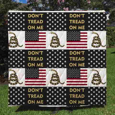 Don’T Tread On Me Custom 3D Quilt Blanket