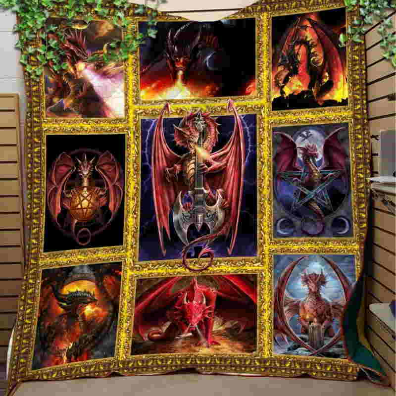 Dragon Like Quilt Blanket