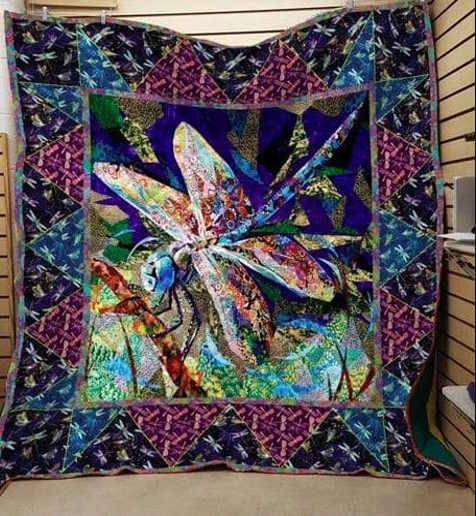 Dragonfly By Your Flight 3D Quilt Blanket