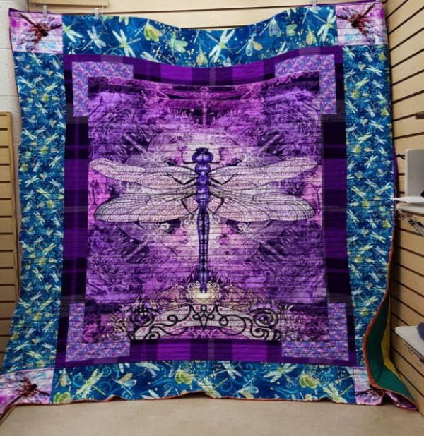 Dragonfly Radio Romance Christmas Gift Quilt Blanket