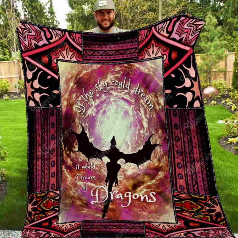 Dream Of Dragons Washable 3D Quilt Blanket