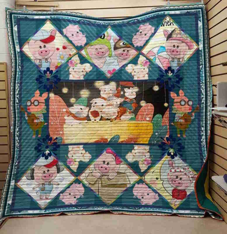 Dream Pig 3D Quilt Blanket