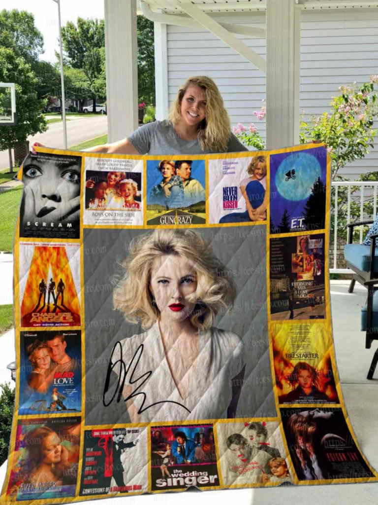 Drew Barrymore 3D Quilt Blanket