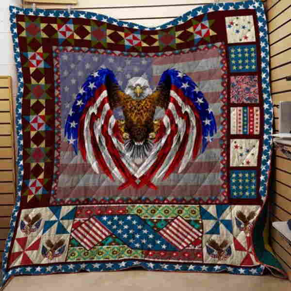 Eagle Veteran 3D Quilt Blanket