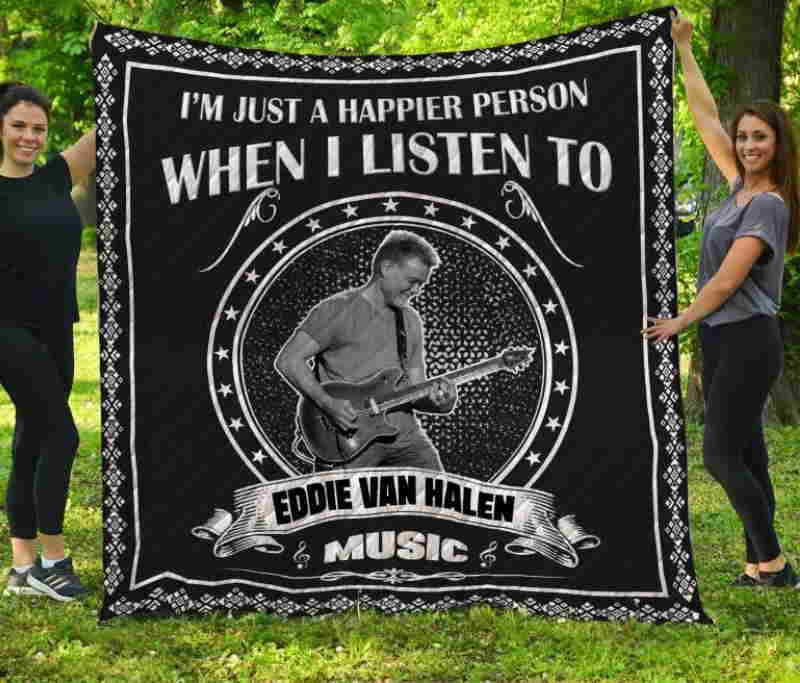 Eddie Van Halen Music 3D Quilt Blanket