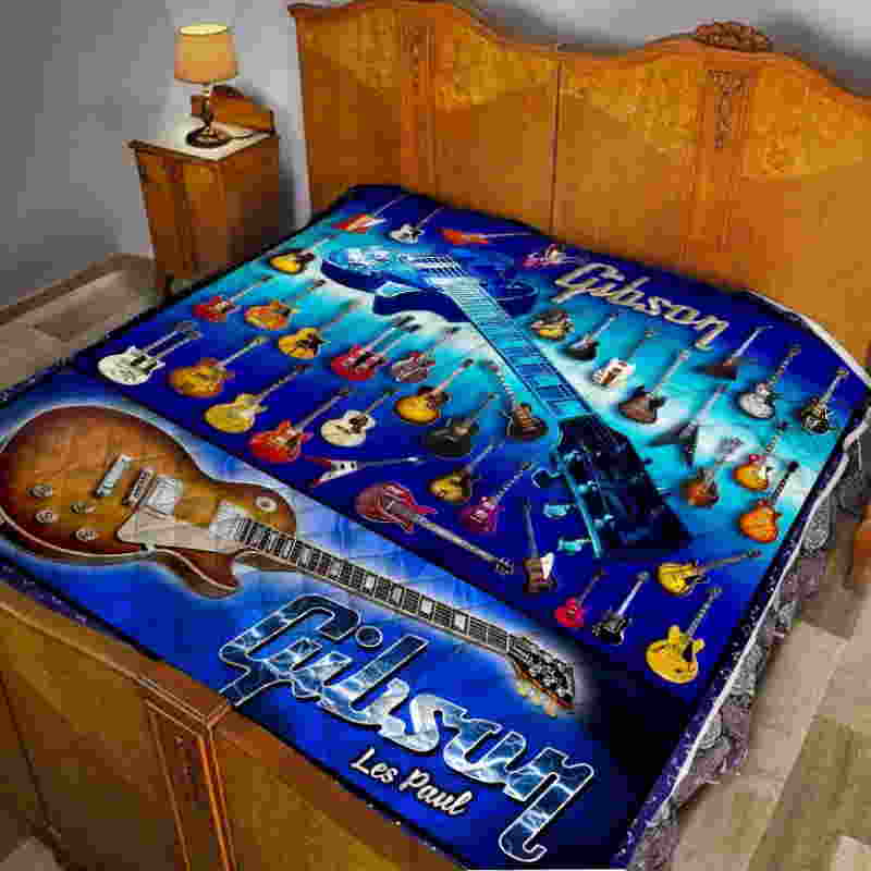 Electric Guitar Background Like Quilt Blanket