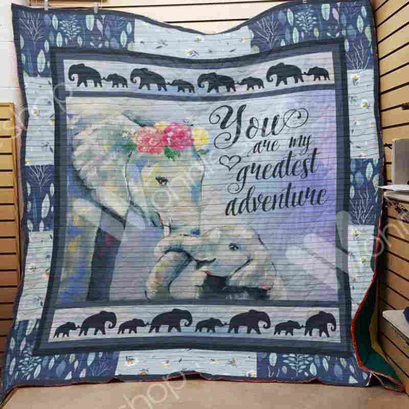 Elephant Greatest Adventure Quilt Blanket