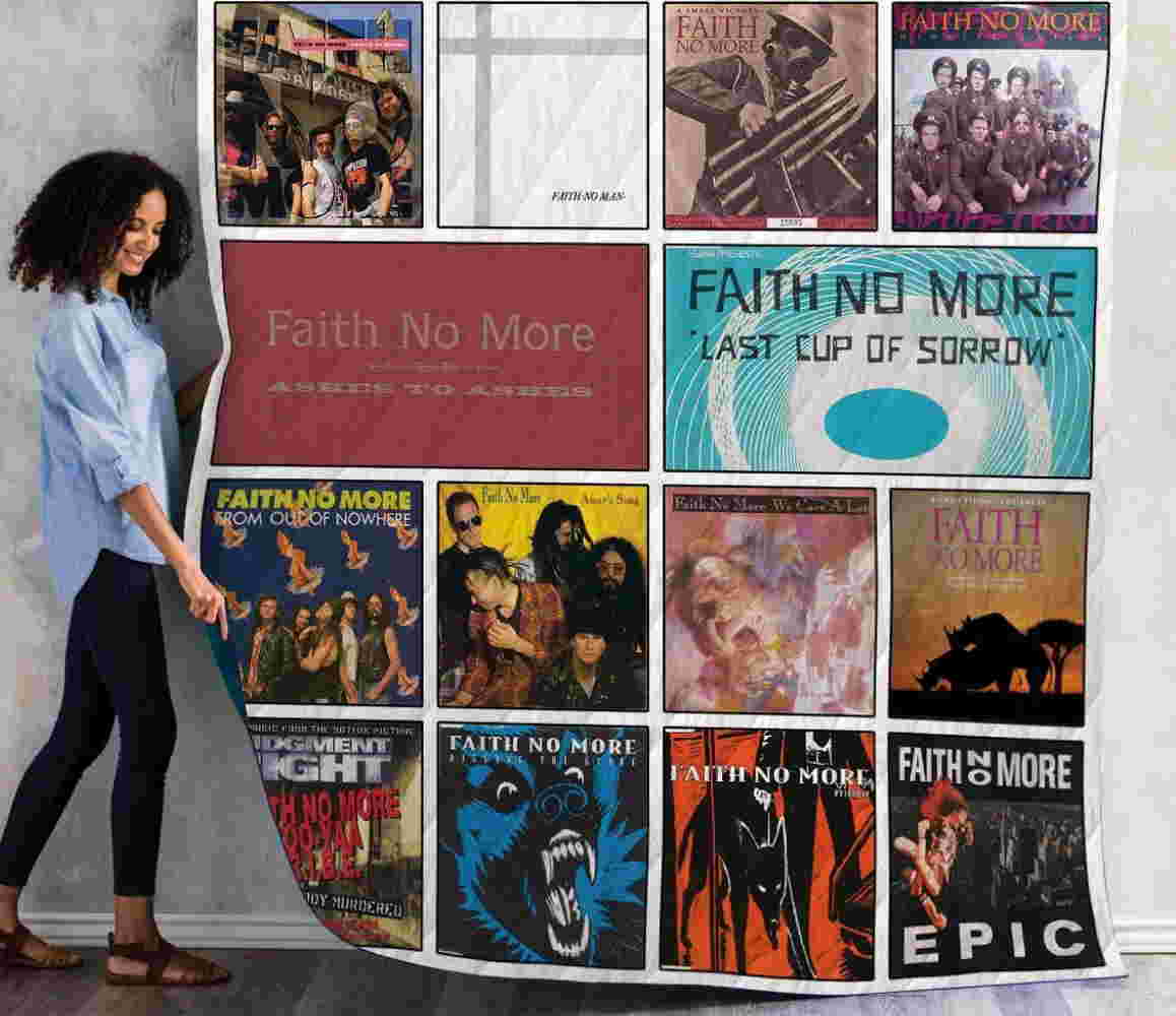 Faith No More Singles Album 3D Quilt Blanket