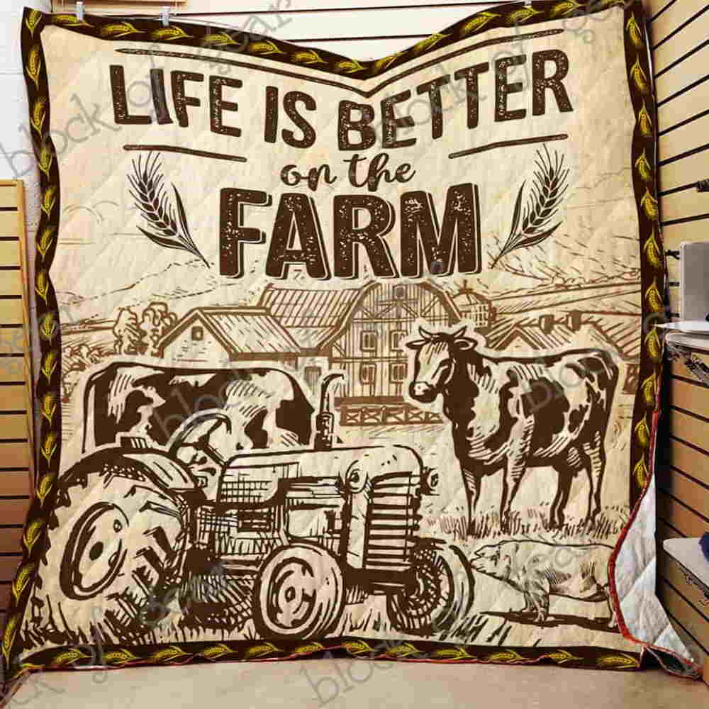 Farm Life Quilt Blanket