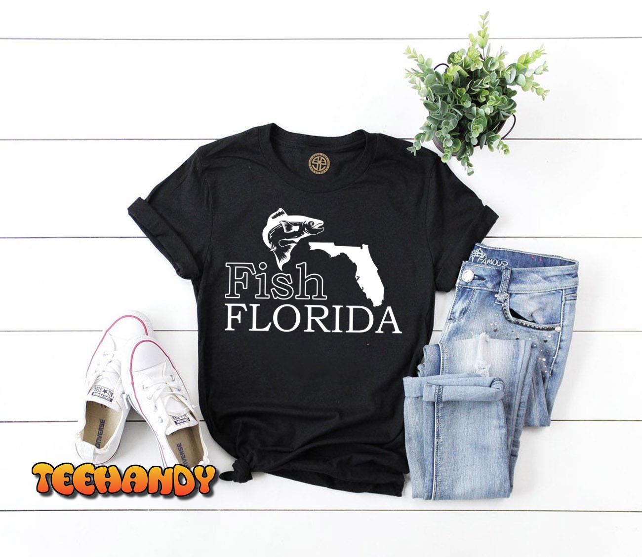 Fish Florida Fishing Funny Fishing Apparel  T-Shirt