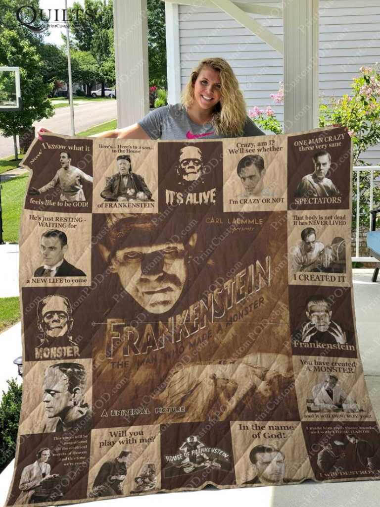 Frankenstein 3D Quilt Blanket