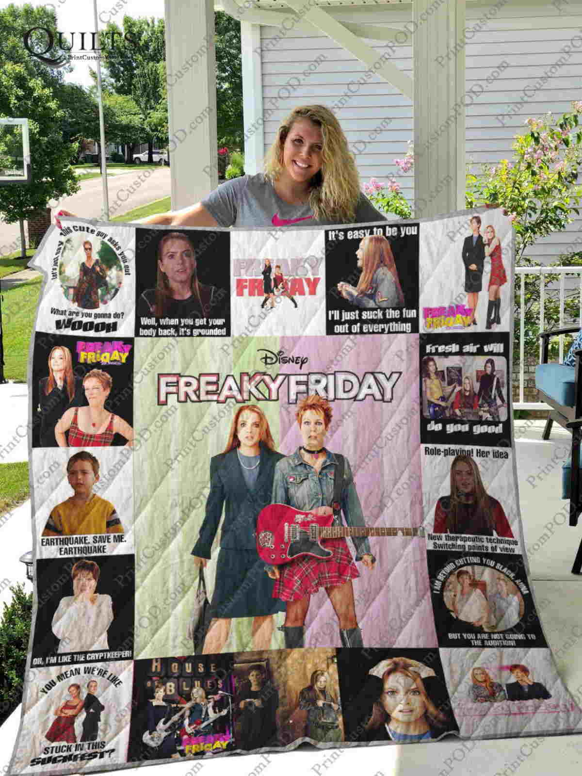 Freaky Friday 3D Quilt Blanket