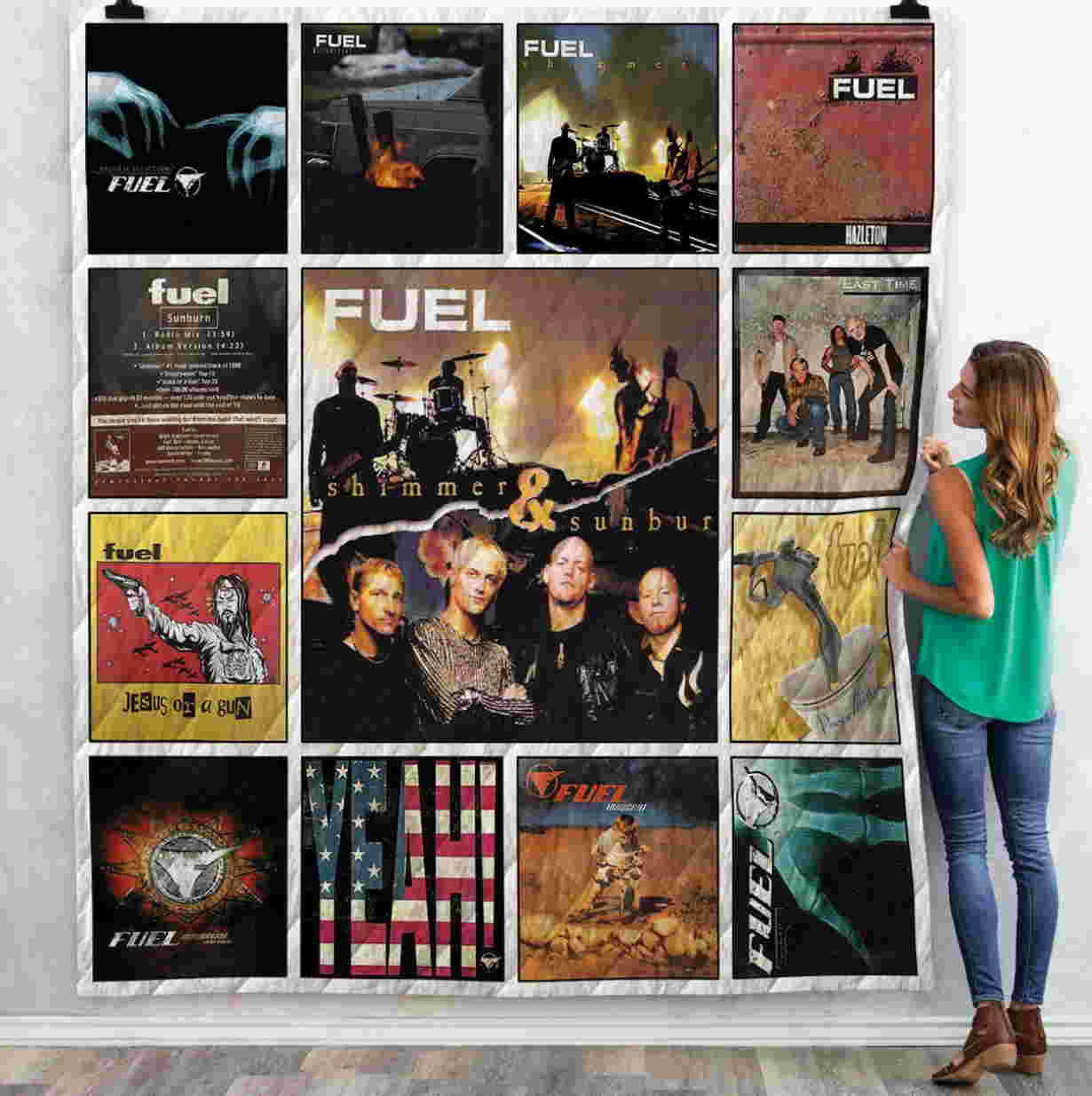 Fuel Albums 3D Quilt Blanket