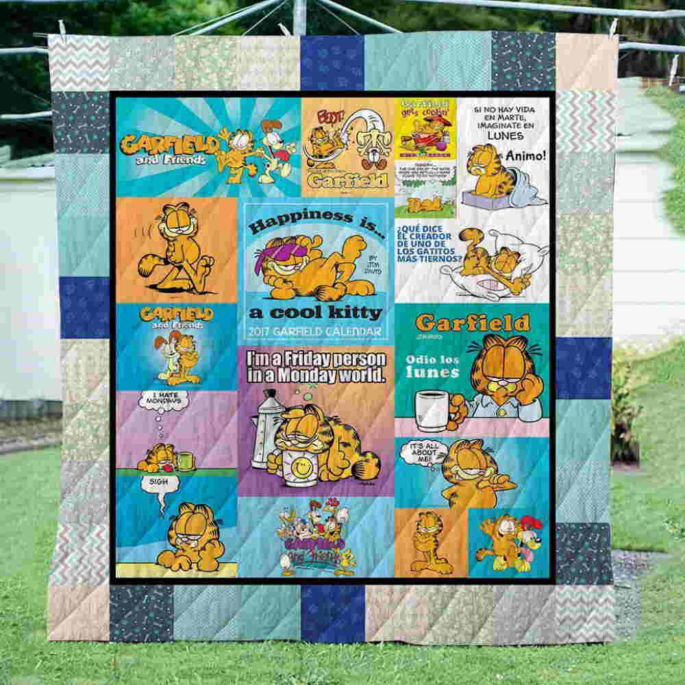 Garfield 3D Quilt Blanket