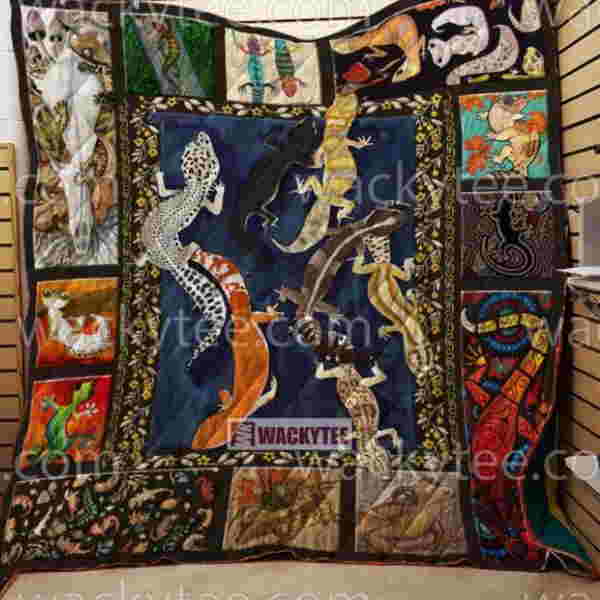 Geckos 3D Quilt Blanket