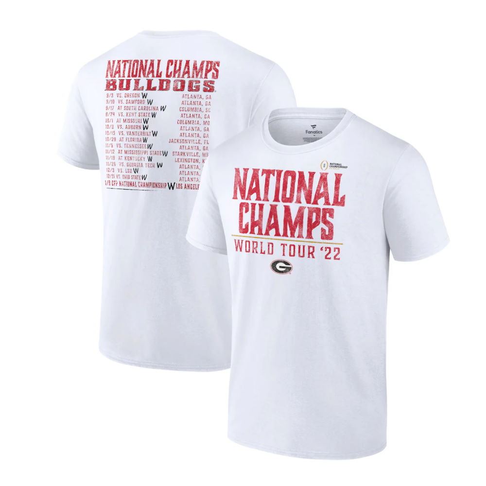 Georgia Bulldogs College Football Playoff 2022 National Champions Band T-Shirt
