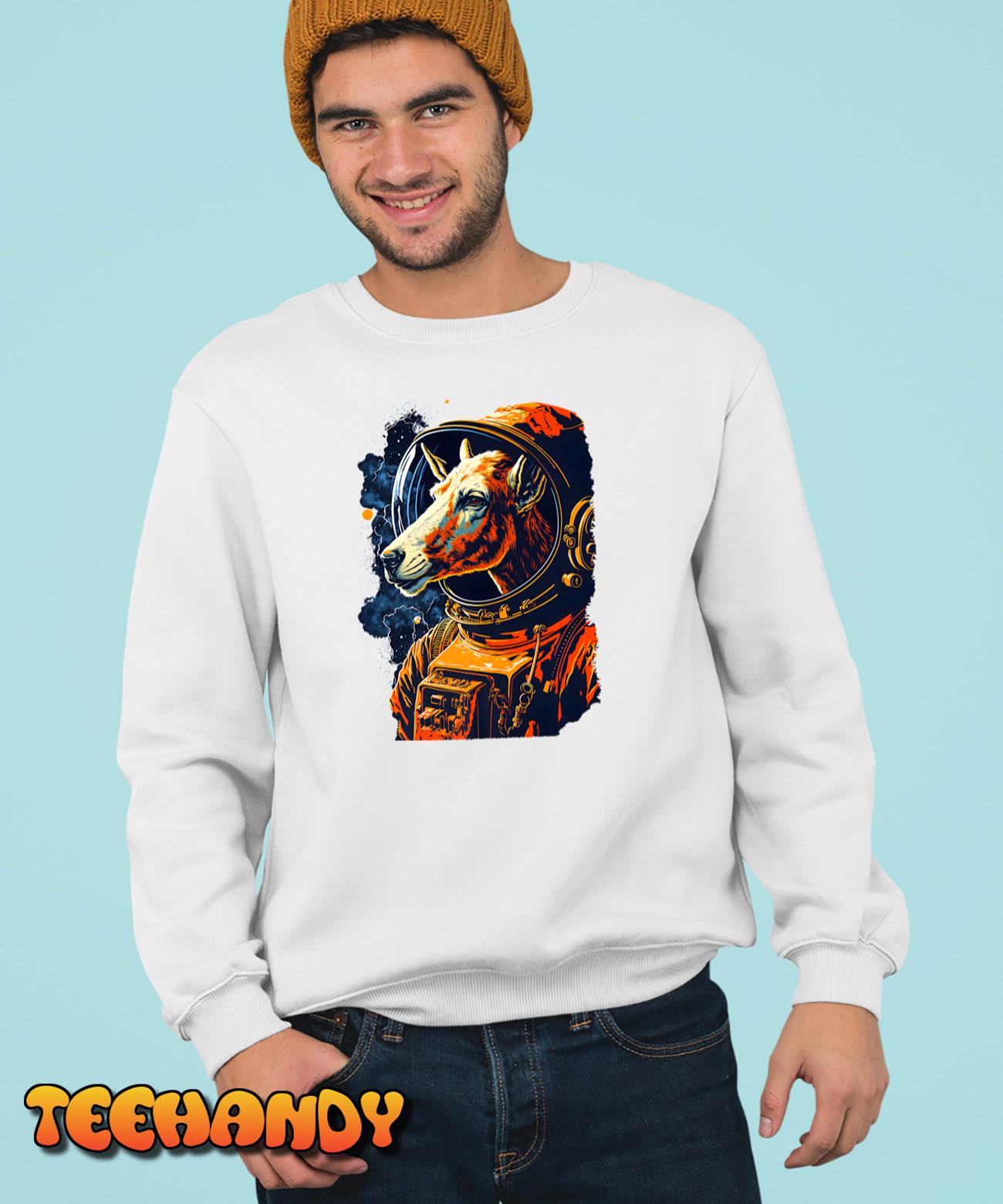 Goat Astronaut Wearing a Cool Spacesuit Space Goat Premium T-Shirt