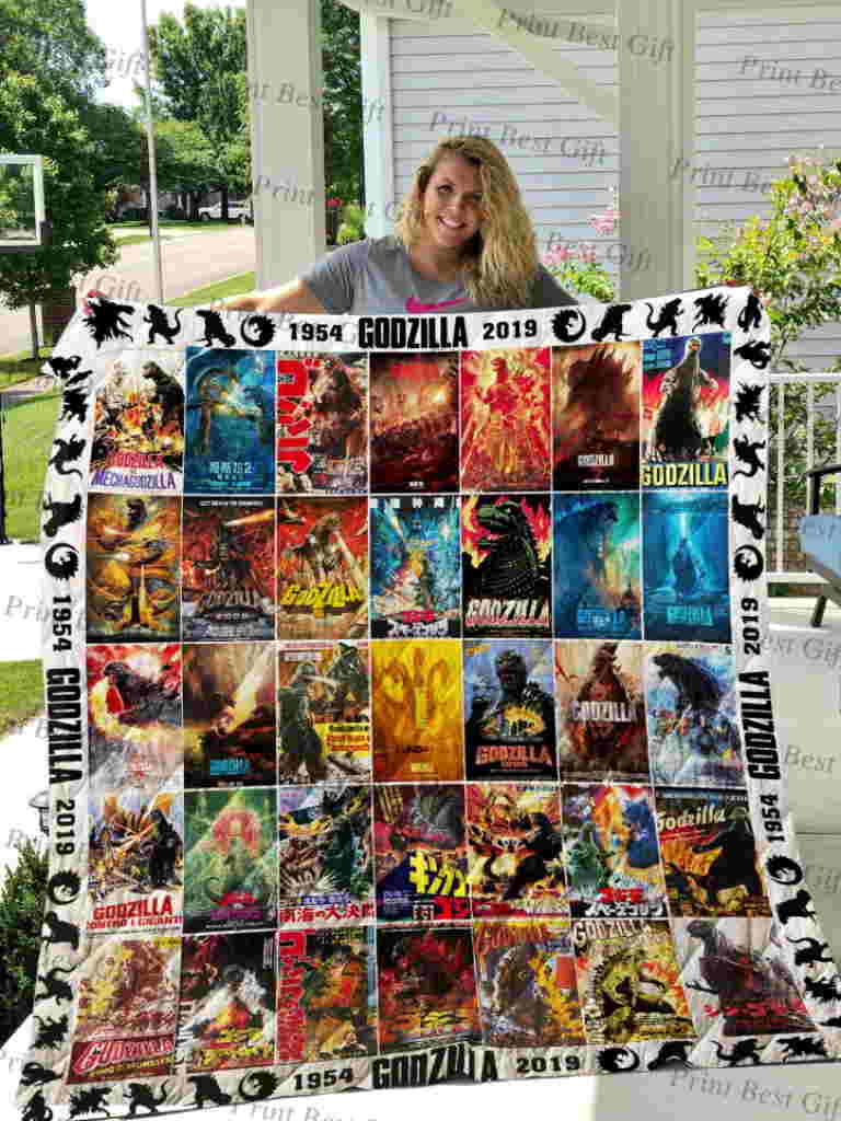 Godzilla Years Poster Cover Quilt Blanket