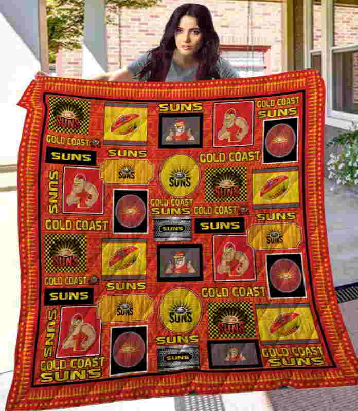 Gold Coast Suns 3D Quilt Blanket