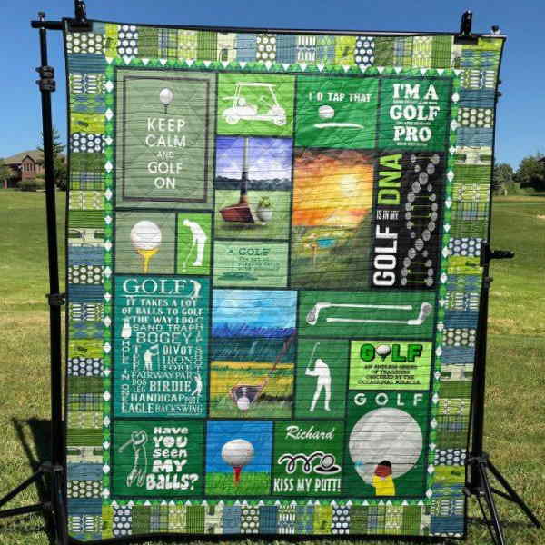 Golf Is In My Dna 3D Quilt Blanket