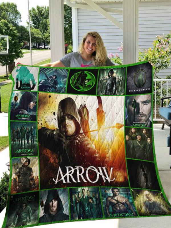 Green Arrow 3D Quilt Blanket