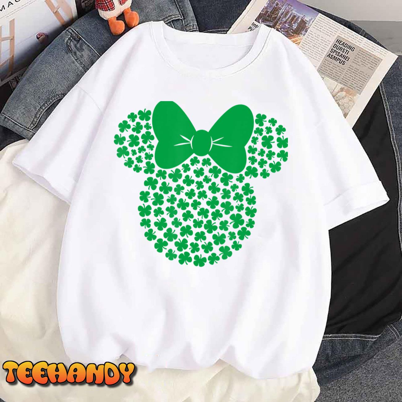 Green Shamrocks St. Patrick’s Day Mickey T-Shirt