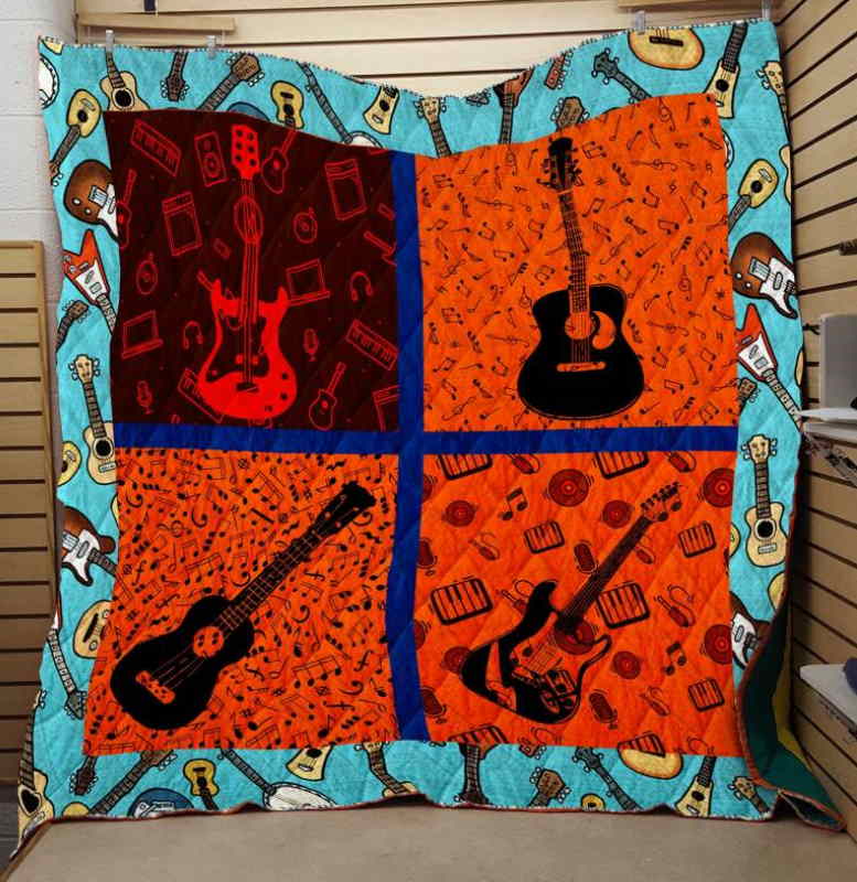 Guitar Fabric Cover 3D Quilt Blanket