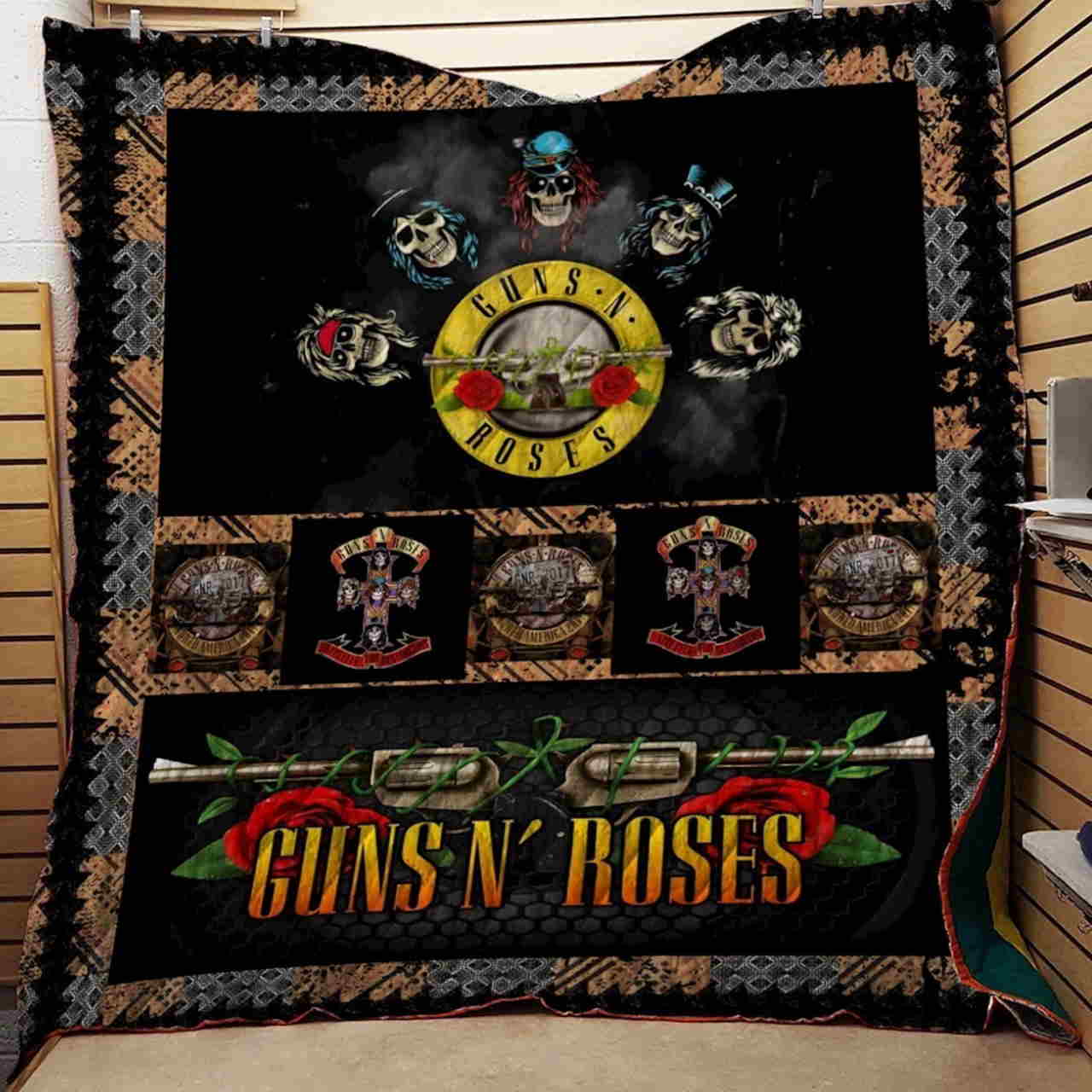 Guns N' Roses Quilt Blanket