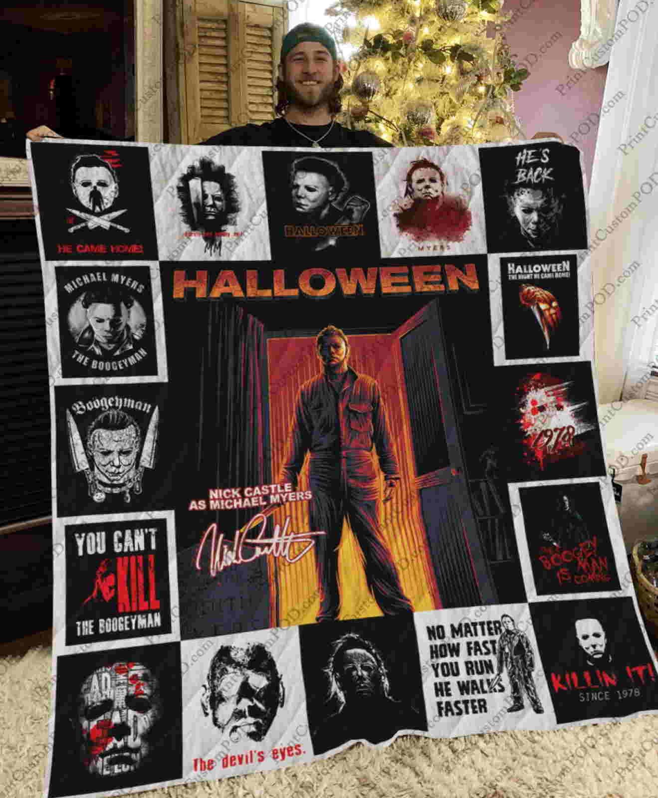 Halloween 3D Quilt Blanket