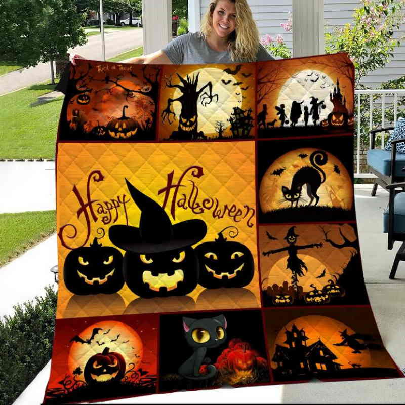 Halloween Like Quilt Blanket