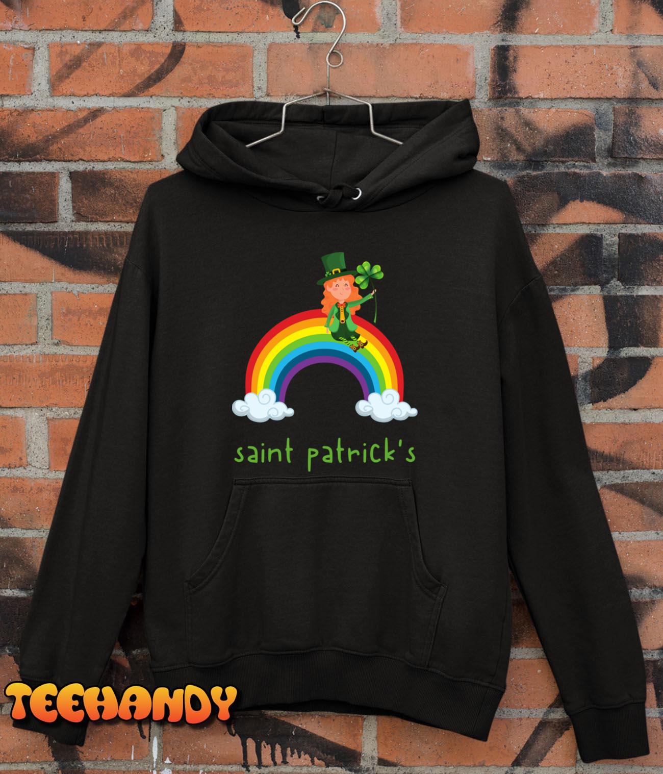 Happy St Patricks Day, Rainbow T-Shirt