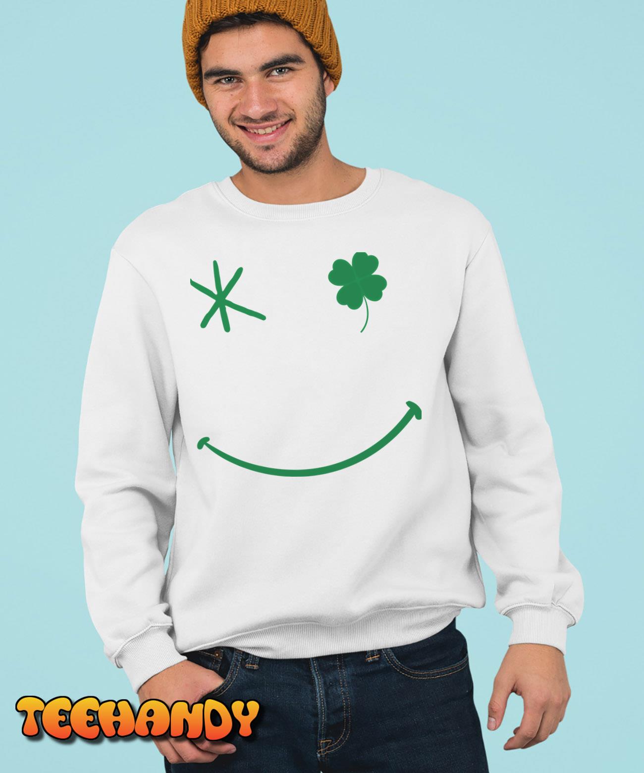 Happy St Patricks Day, Smiley Emoji T-Shirt