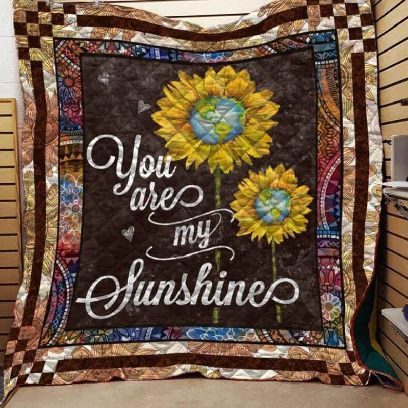 Hippie U Are My Sunshine Quilt Blanket