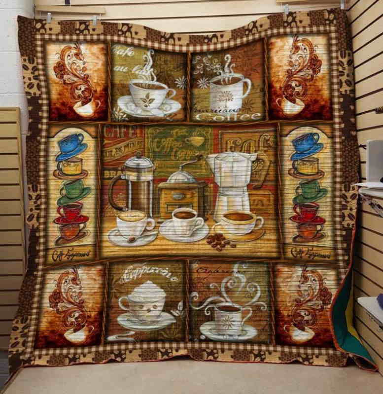 Hot Coffee 3D Quilt Blanket