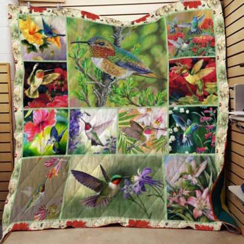 Humming Bird Quilt Blanket