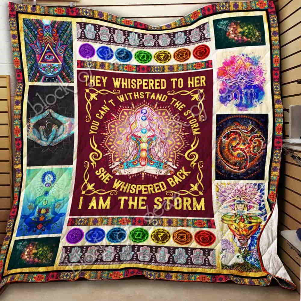 I Am The Stormyoga Quilt Blanket