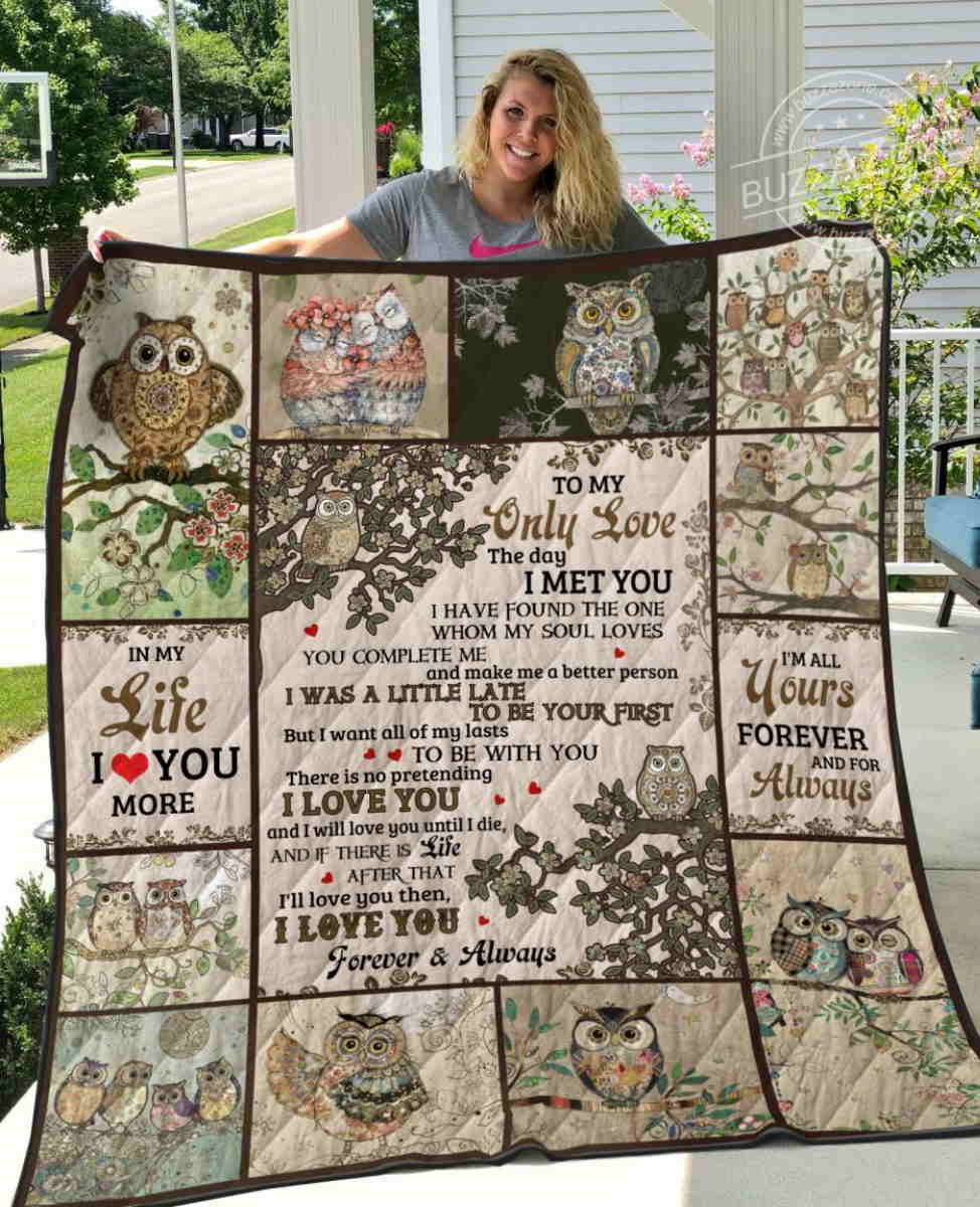 I Found The One Whom My Soul Loves Owl Quilt Blanket