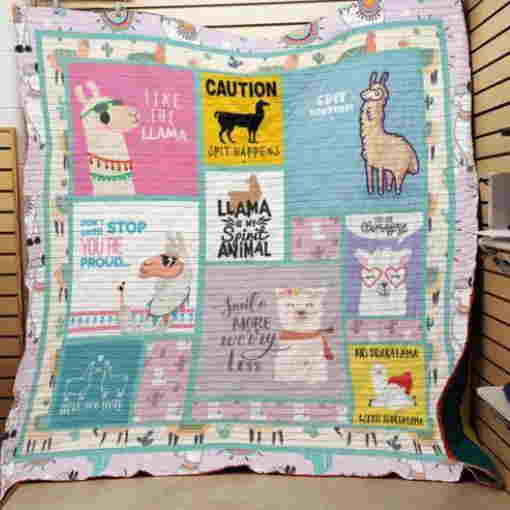 I Like Llama 3D Quilt Blanket