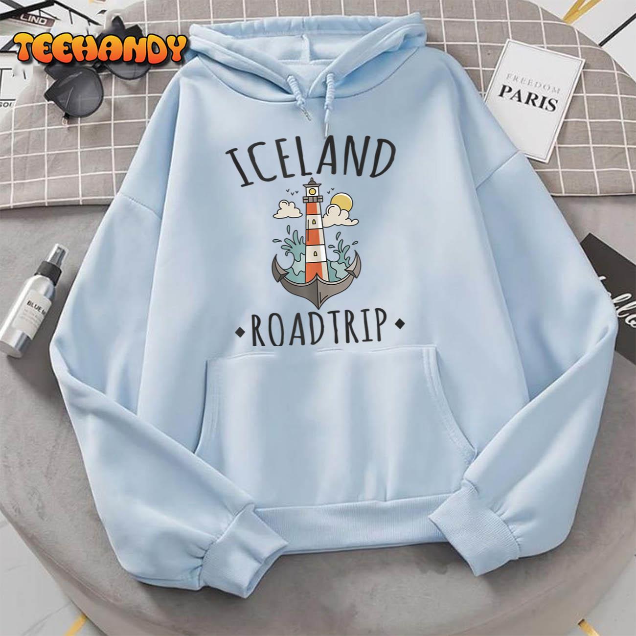 Iceland Roadtrip Travel Souvenir Vacation Camping Hiking T Shirt