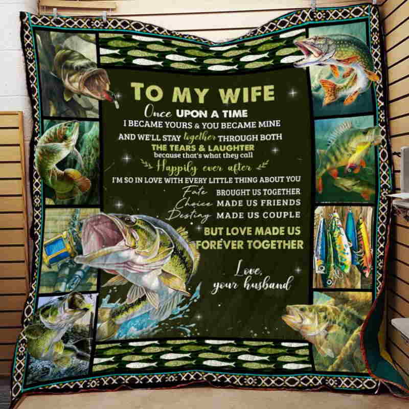 I’M So In Love Fishing Btt Fishing Quilt Blanket