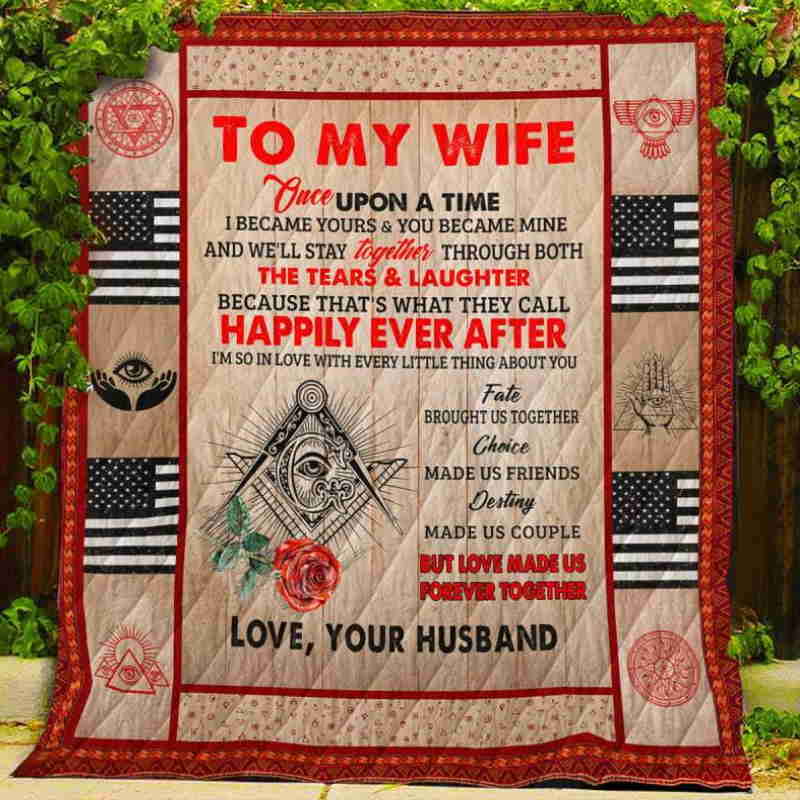 I’M So In Love With Every Little Thing Freemason Btt Quilt Blanket