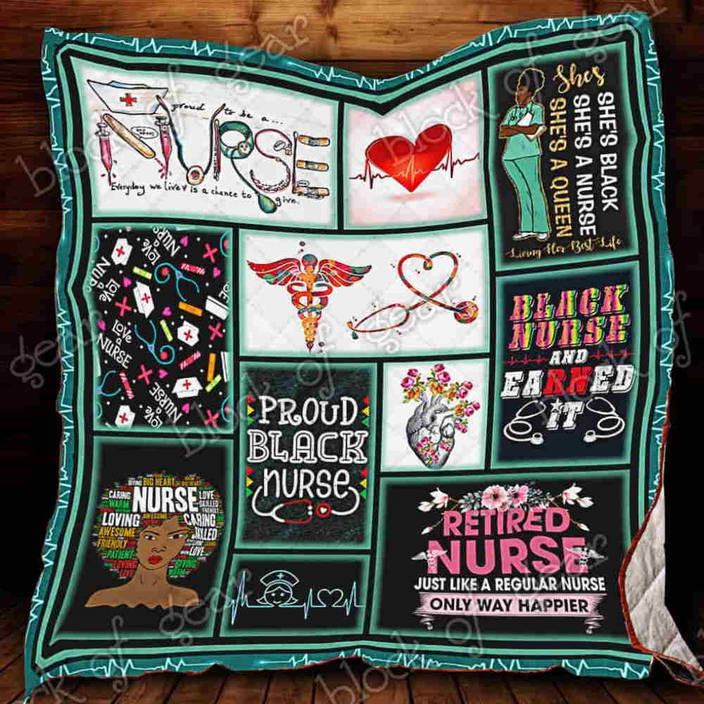 I’Mblack Nurse Quilt Blanket