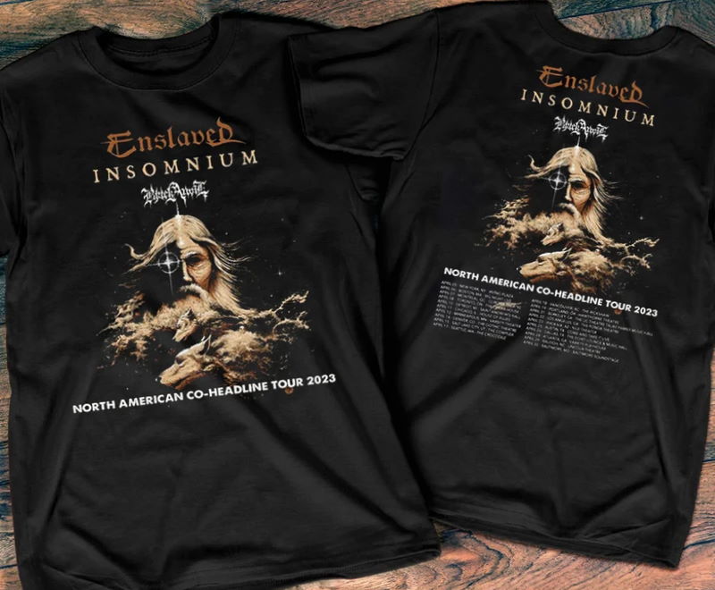 Insomnium Enslaved North American Co-Headline Tour 2023 T-Shirt