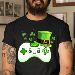 Irish Video Game Controller St Patrick Day Gamer Boys Girls T-Shirt