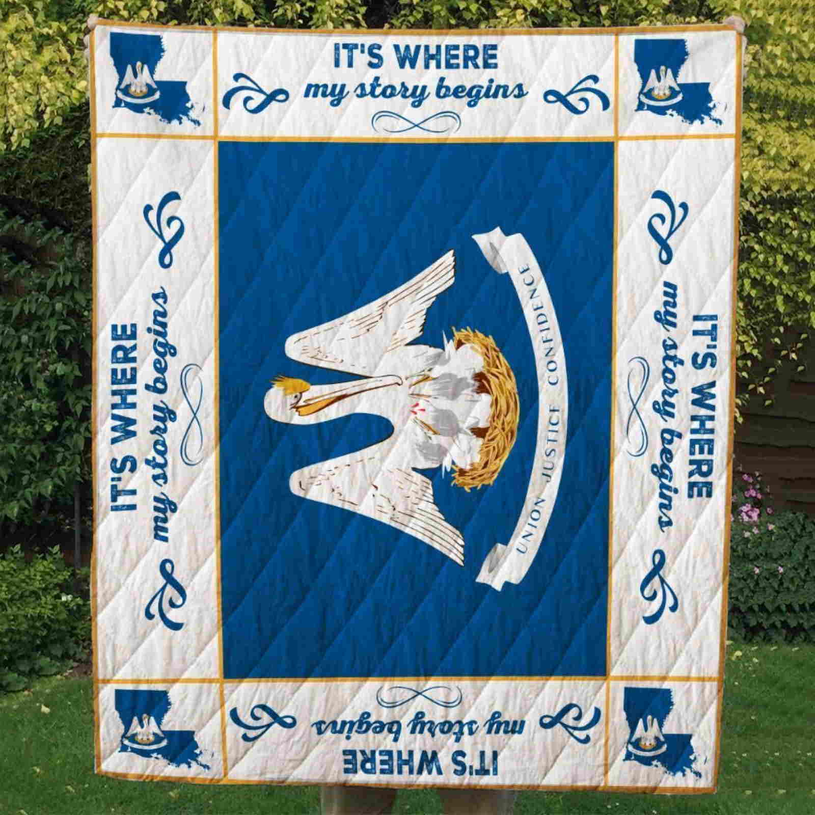 It’s where my story begins Quilt Blanket